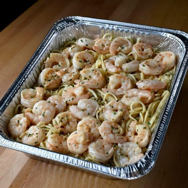 Shrimp Scampi Pasta (1/2 Tray or Full Tray).
