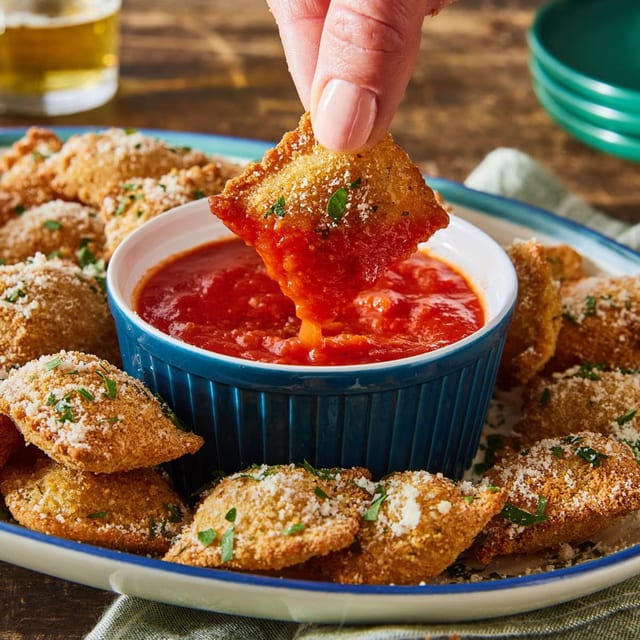 Breaded Cheese Ravioli.