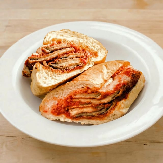 Eggplant Parmigiana Sub.