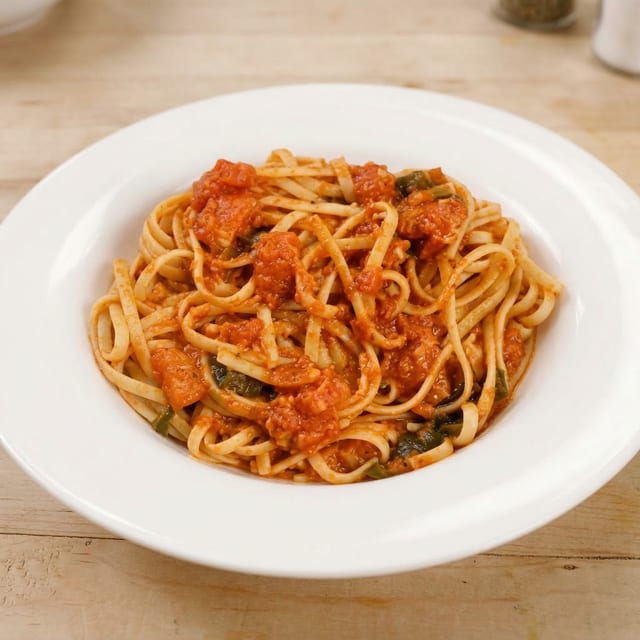 Tomato Basil Pasta.