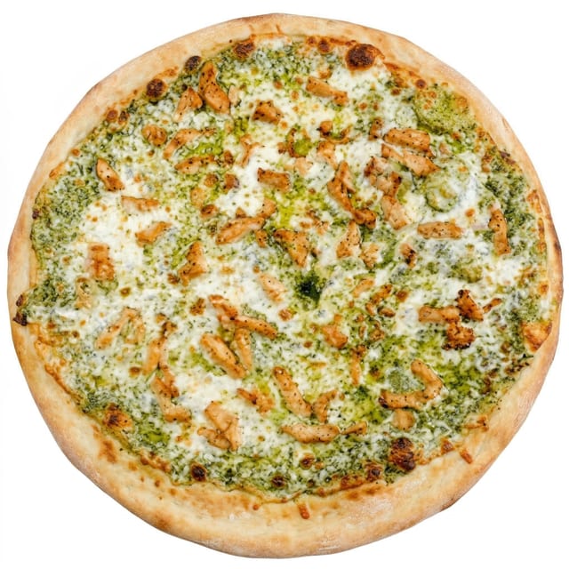 Chicken Pesto Pizza.