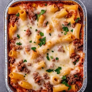 Rigatoni Bolognese (Meat Sauce) 1/2 Tray or Full Tray