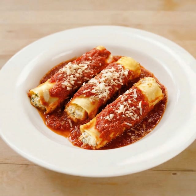 Baked Manicotti.