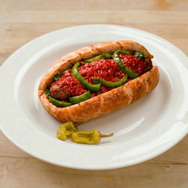 Sausage and Peppers Sub.