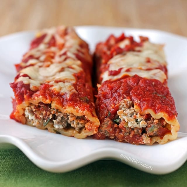 Baked Meat Manicotti.