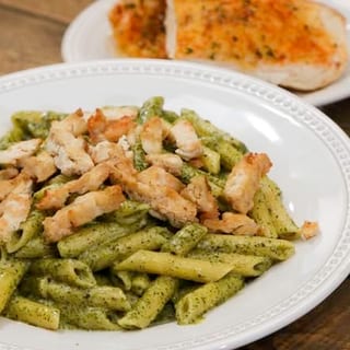 Bucket of Chicken Pesto Pasta